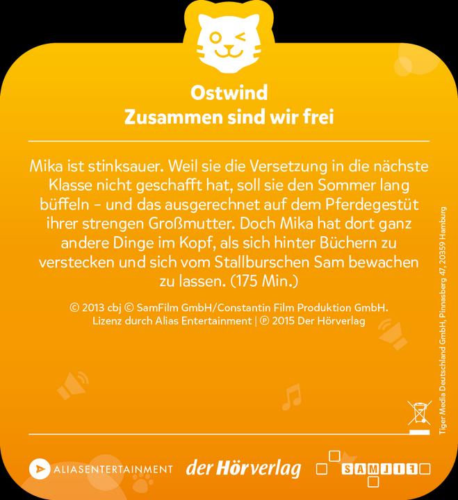 Image du produit Tigermedia Tigercard Ostwind 1 : Ensemble, nous sommes libres (Allemand)