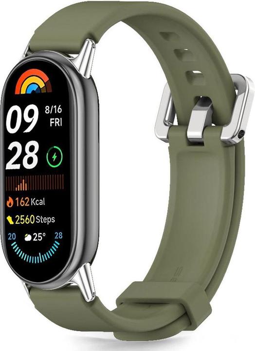 Produktbild Tech-Protect IconBand Classic Armband für Xiaomi Smart Band 8 / 9 / 10 / NFC - grün (100% Silikon)