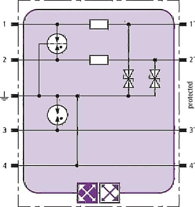 Actual product image Dehn SOEHNE Combined arrester module BXT ML2 BES24