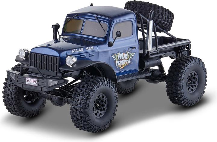 Immagine prodotto RocHobby Scala Crawler Atlas Mud Master 4WD Blu, ARTR, 1:10 (RTR pronto all'uso)