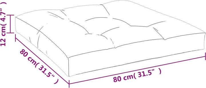 Actual product image VidaXL 10-piece garden lounge set with cushions (80 x 80 x 12 cm)