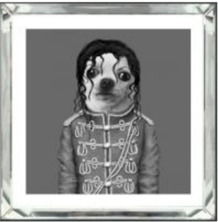 Produktbild Kare Design Bild Frame Mirror Pirate Cat 60x60cm (60 x 60 cm)