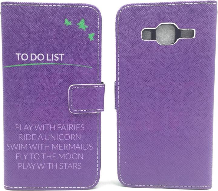 Produktbild König Design Schutz Handy Hülle für Samsung Galaxy J3 (2016) Case Cover Tasche Wallet Etui (Samsung Galaxy J3 (2016))