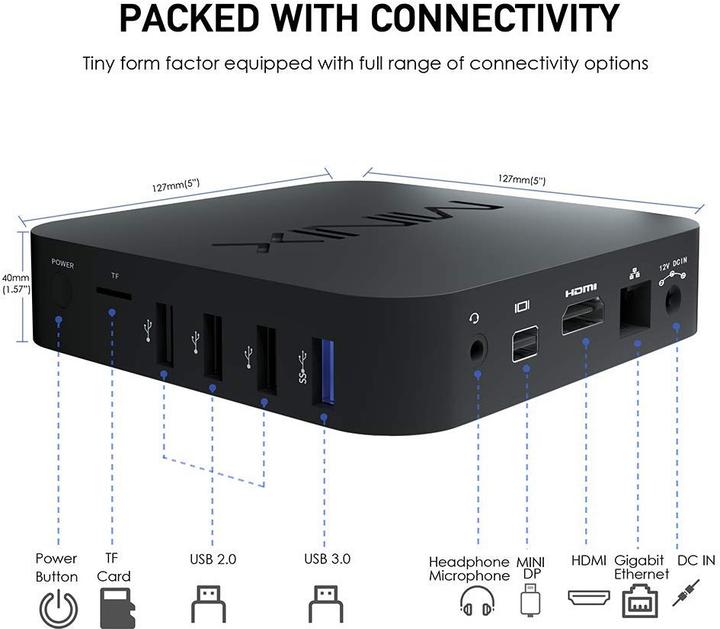 Image du produit Minix NEO Z83-4 Plus (Intel Atom x5-Z8350 x5-Z8350, 4 Go, Intel HD Graphics)