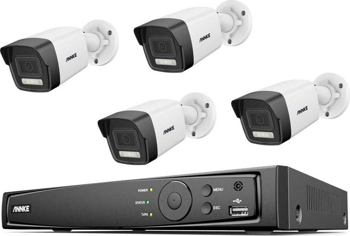 Actual product image Annke N48PAW+I91DD*4+2T LAN IP surveillance camera set 8-channel with 4 cameras 409 (4096 x 3072 Pixels)