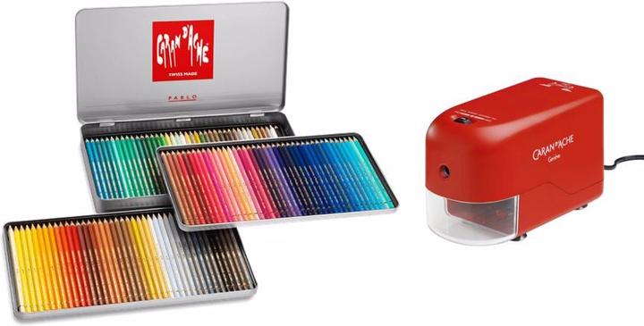 Produktbild Caran d'Ache Farbstifte Pablo + Spitzmaschine elektrisch