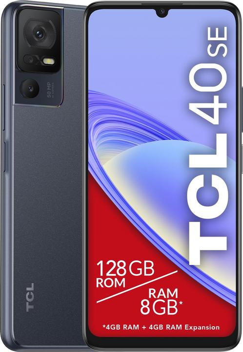 Image du produit TCL 40 SE 128GB NOIR (128 Go, Gris foncé, 6.75", Double SIM, 50 Mpx, 4G)