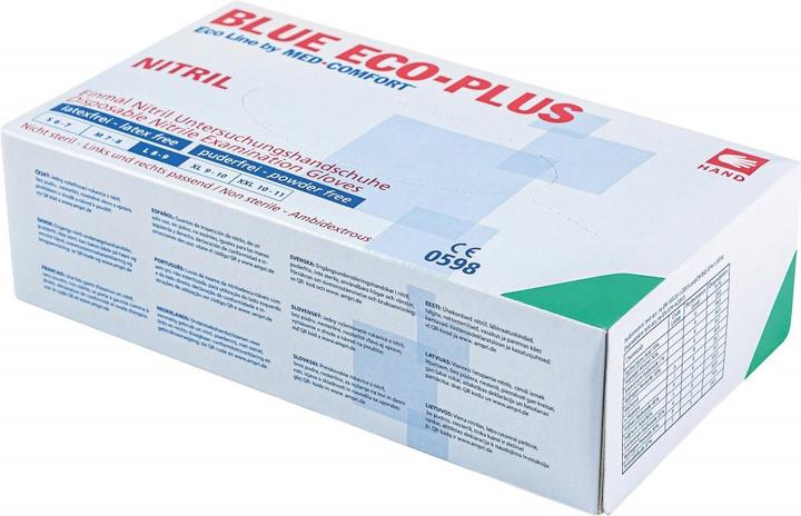 Actual product image Med-Comfort Disposable glove Blue Eco-Plus Nitrile Powderfree XL, 90 pcs. (XL)