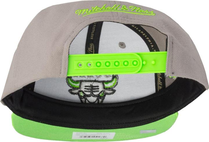 Actual product image Mitchell & Ness Snapback Cap - CORE V Chicago Bulls gris (One size)