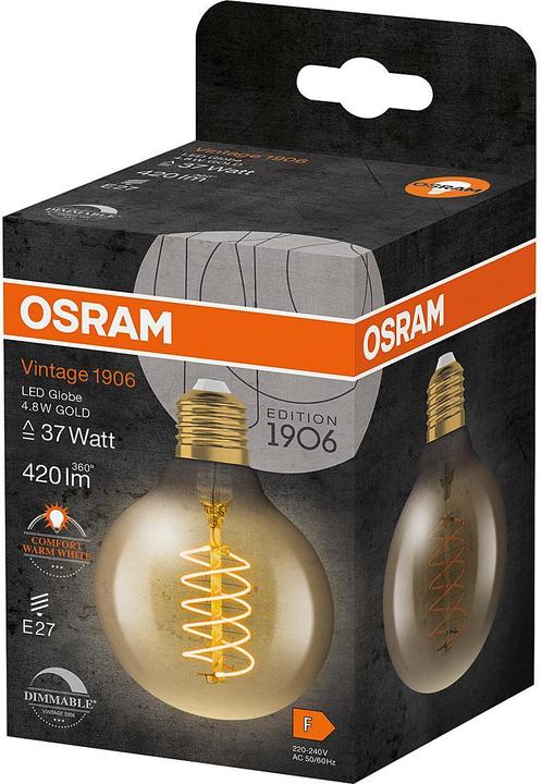 Immagine prodotto Osram Vintage-Lampe (E27, 4.80 W, 420 lm, 1 x, F)