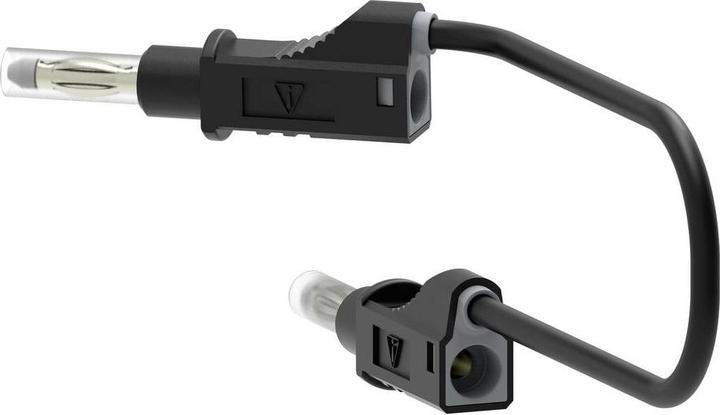 Produktbild Electro PJP 2211/600V-CD1-25N Messleitung Bananenstecker 25 cm Schwarz 1 St.