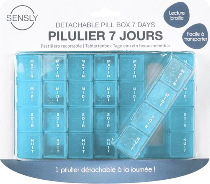 Actual product image Sensly Removable pill box - 7 days - Convenient and safe.