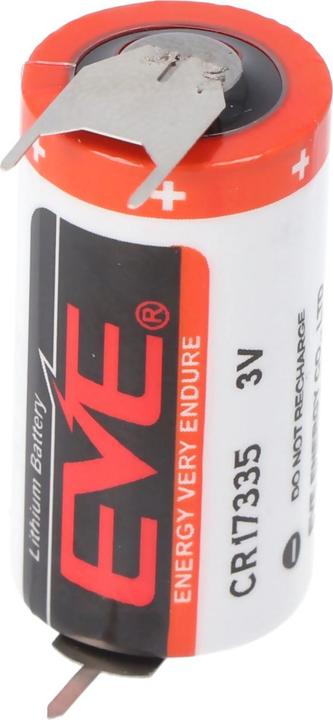 Actual product image Eve Battery CR17335, 2/3A with print contacts ++/- 7,6mm (1 pcs., 1550 mAh)