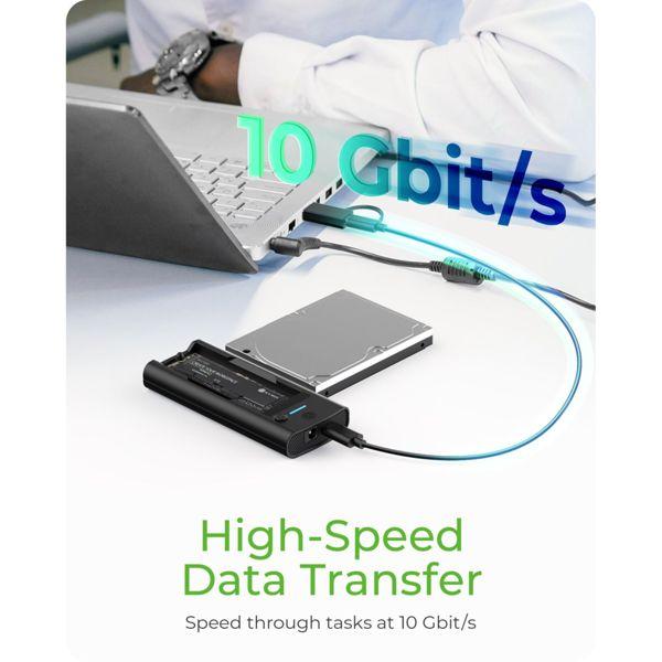 Actual product image Icy Box DockingStation for NVMe M.2 SSD & SATA drives IB-180MS-C31