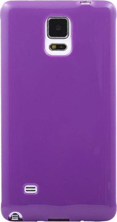 Produktbild König Design Schutzhülle TPU Case für Handy Samsung Galaxy Note 4 SM N910 Lila / Violett (Samsung Galaxy Note 4)