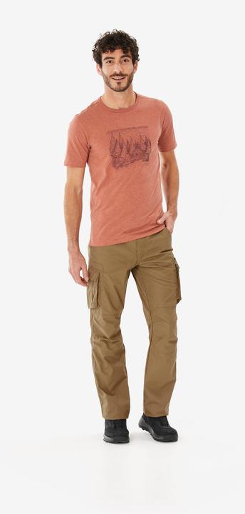 Actual product image Quechua Wandershirt Herren - NH100 braun (4XL)