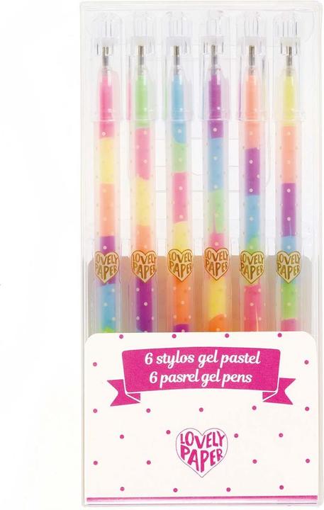 Actual product image Djeco 6 Pastel gel pens (Multicoloured, 6 x)