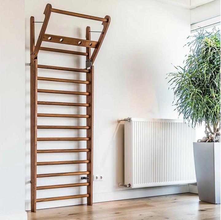 Produktbild NOHrD Sprossenwand WallBars Nussbaum, mit 14 Sprossen