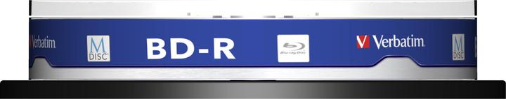 Actual product image Verbatim 1x10 M-Disc BD-R BluRay 25GB 4x Speed Cakebox printable (10 x)