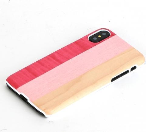Actual product image Man&Wood SmartPhone case iPhone X/XS pink pie white (Apple iPhone X, Apple iPhone XS)
