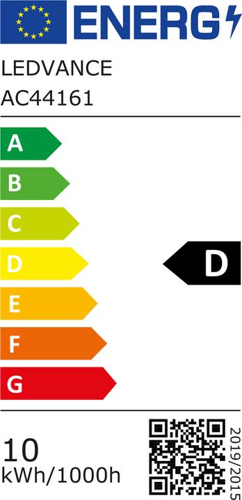 Label énergétique Ledvance Tube à LED (G5, 10 W, 1500 lm, 1 x, D)