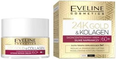 Actual product image Eveline Cosmetics 24K Gold & Collagen Concentrated Strong Repairing Day & Night Cream 60+ 50Ml (50 ml)