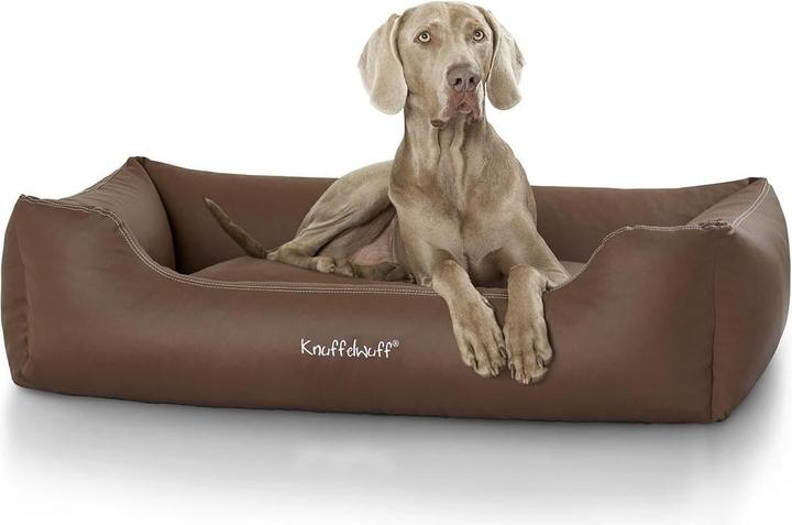 Produktbild Knuffelwuff Hunde-Bett Sidney Kunstleder XXL, 120 x 85 cm, Braun (Hund)