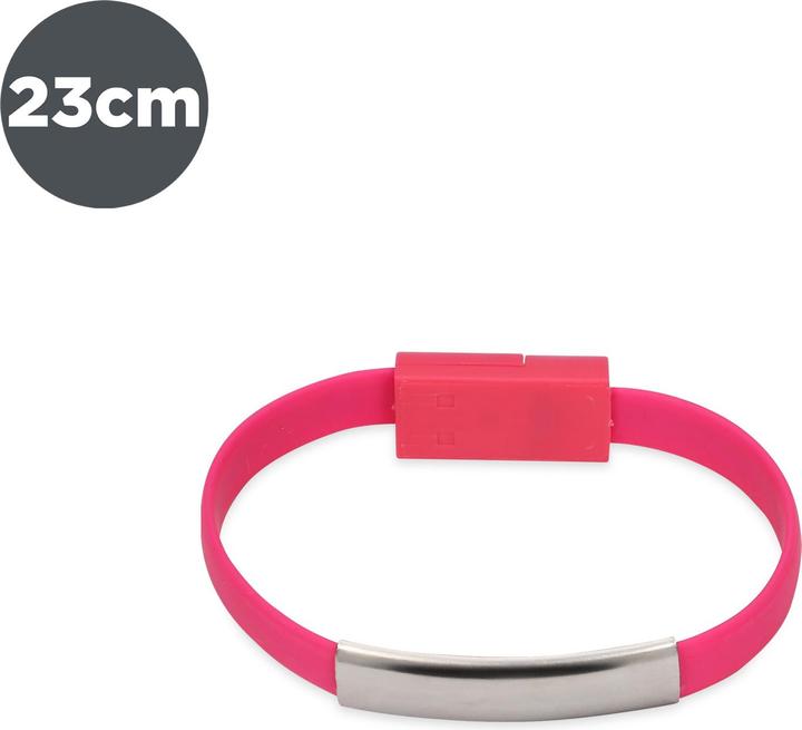Image du produit Contact Cable Bracelet Micro Usb-Usc Sync and Charge (0.23 m, USB 2.0)