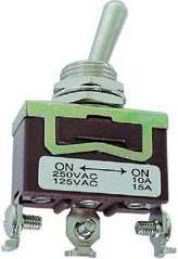 Produktbild Velleman Maxi Toggle Switch Spdt (On)-Off-(On) 10A/250V