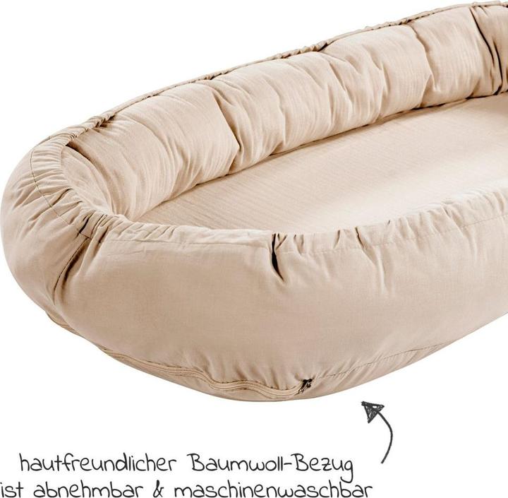 Produktbild Alvi Babynestchen & Bettschlangen Schlummer-Nestchen Musselin mit klimaregulierender