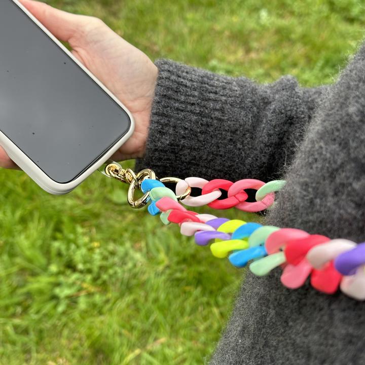 Image du produit PhoneLook Collier universel attache pour coque/fourre téléphone chaine colorée Multicolor