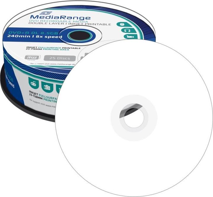 Actual product image MediaRange DVD+R 8.5GB Double Layer (25 x)