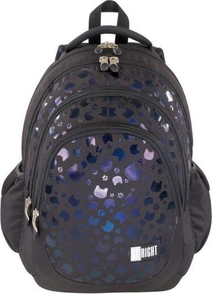 Majewski 4-fach Rucksack ST. RECHTS BP-06 schwarze Katzen