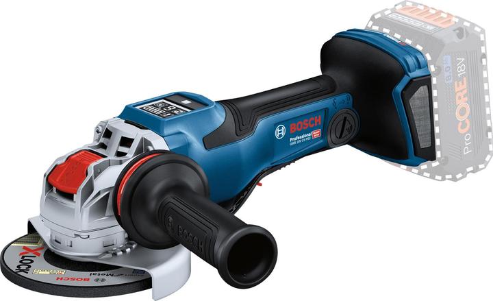 Couvercle de sécurité, GWX 18V-15 PSC, Poignée supplémentaire Vibration Control, capot de protection métallique clipsable