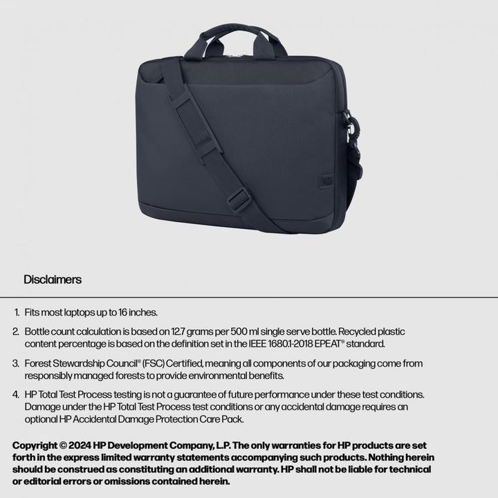 Produktbild HP Everyday 16 Odyssey Gray Laptop Briefcase (16.10", Universal)