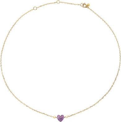 Produktbild Breil Romantische vergoldete Halskette mit Amethyst Herz Bonbon Tj3598