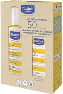 Produktbild Mustela PACK SOLAR SPF50 200+STICK 40+BO (Sonnenspray, SPF 50+, 200 ml)