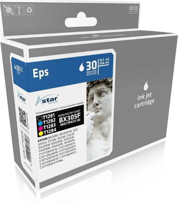 Produktbild Astar 4er-Pack - Schwarz, Gelb, Cyan, Magenta (M, C, Y, BK)