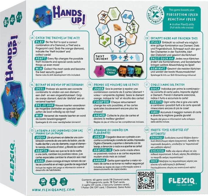 Image du produit Asmodée FlexiQ Dice & Card Board Game 'Hands Up!' 112045 from 7+ Years