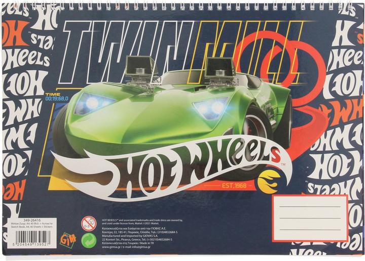 Image du produit Hot Wheels Carnet de croquis avec autocollants