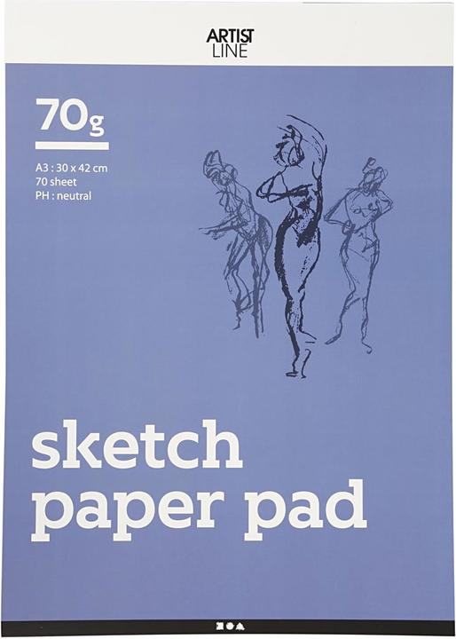 Immagine prodotto Creativ Company Schetsblok Wit A3 70gr, 70 Vellen (A3)