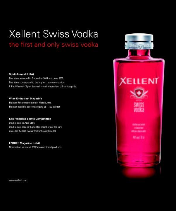 Produktbild Xellent Swiss Vodka (1 x 70 cl)