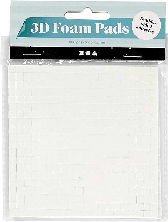 Immagine prodotto Creativ Company Tamponi di schiuma 3D Wit 5x5x2mm, 2 Velles