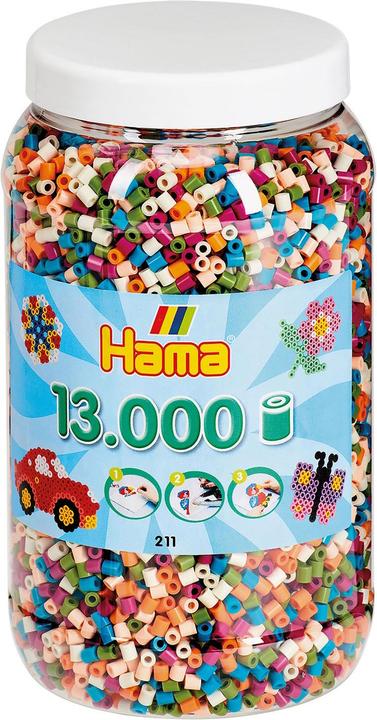 Actual product image Hama Perlen Strijkkralen in Pot - Mix (58), 13.000st.