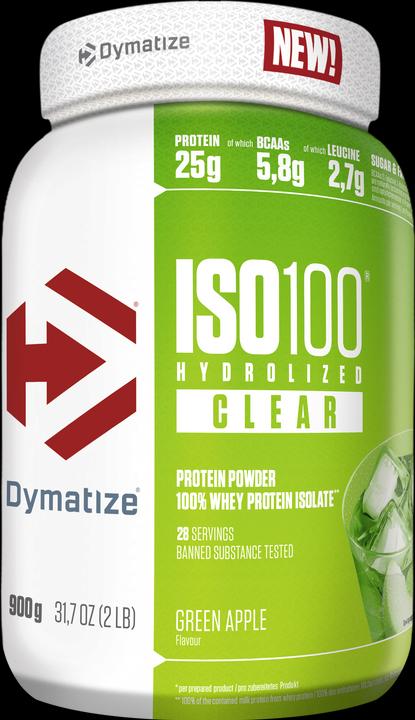 Dymatize ISO100 Clear Whey (Green apple, 1 pcs., 900 g)