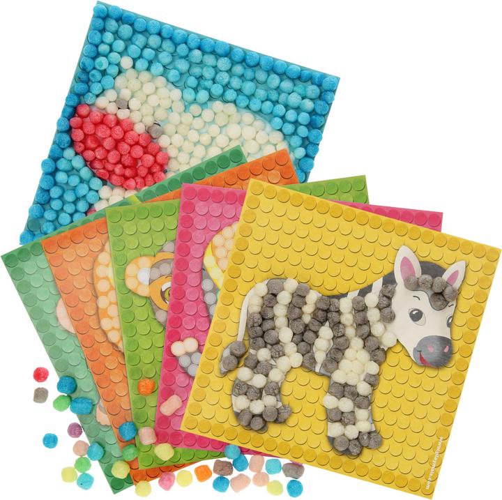Productafbeelding PlayMais Mozaïek kaarten versieren dierentuin