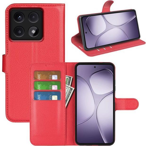 Actual product image MU Classic Litchi Leather Bookcover Series (Xiaomi 14T Pro)