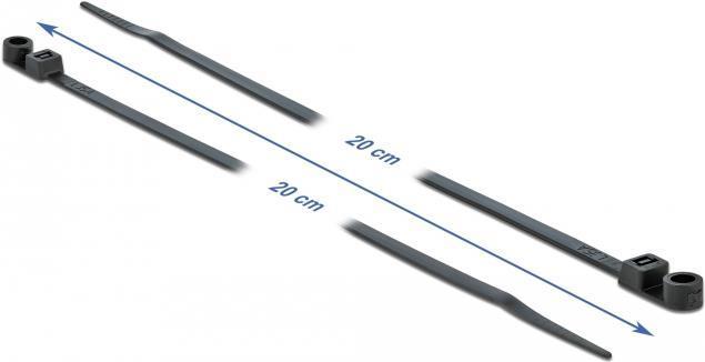 Image du produit Delock Cable tie avec oeillet de fixation (200 mm, 10 pcs)