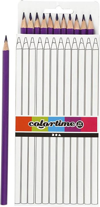 Produktbild Creativ Company Driehoekige Kleurpotloden - Paars, 12st. (Flieder, 12 x)