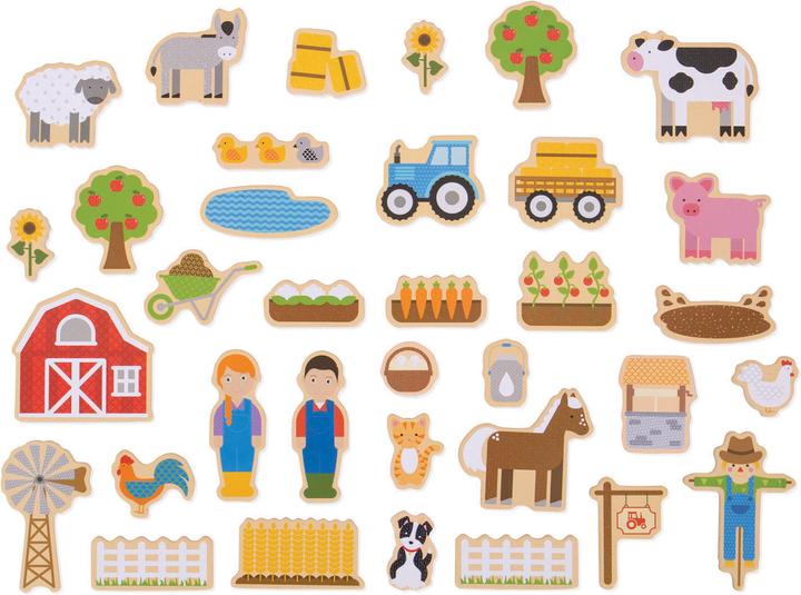 Actual product image Bigjigs Farm magnets (35 x)